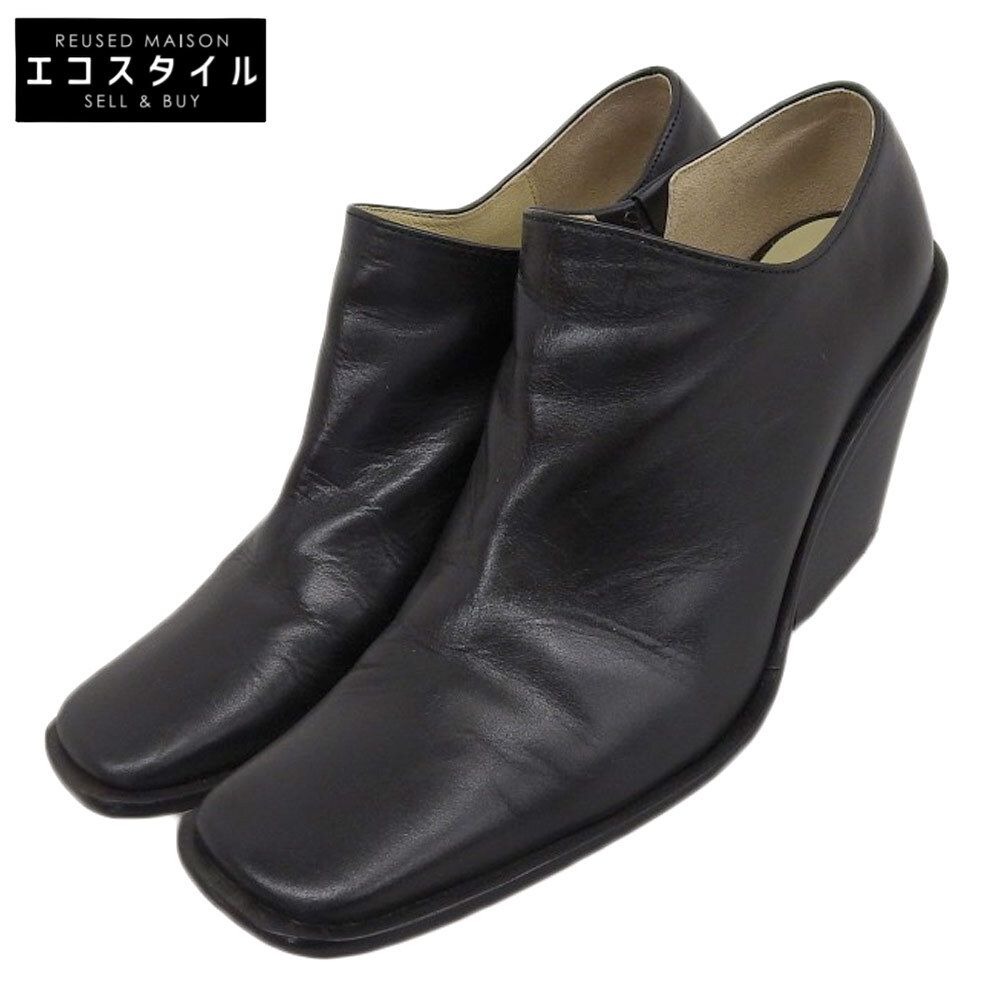 □定4.6万 アンチショルド UNTISHOLD ぶら ショートブーツ 38 24.5 