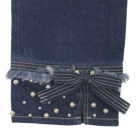 トゥービーシック TO BE CHIC クロップド デニム パンツ