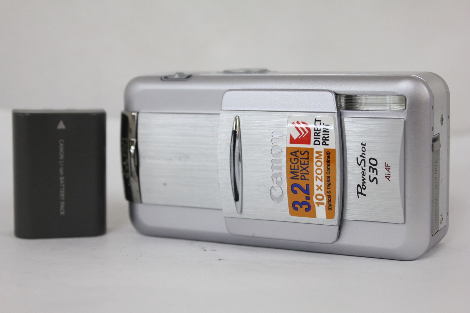 返品保証】 キャノン Canon PowerShot S30 3x バッテリー付き 