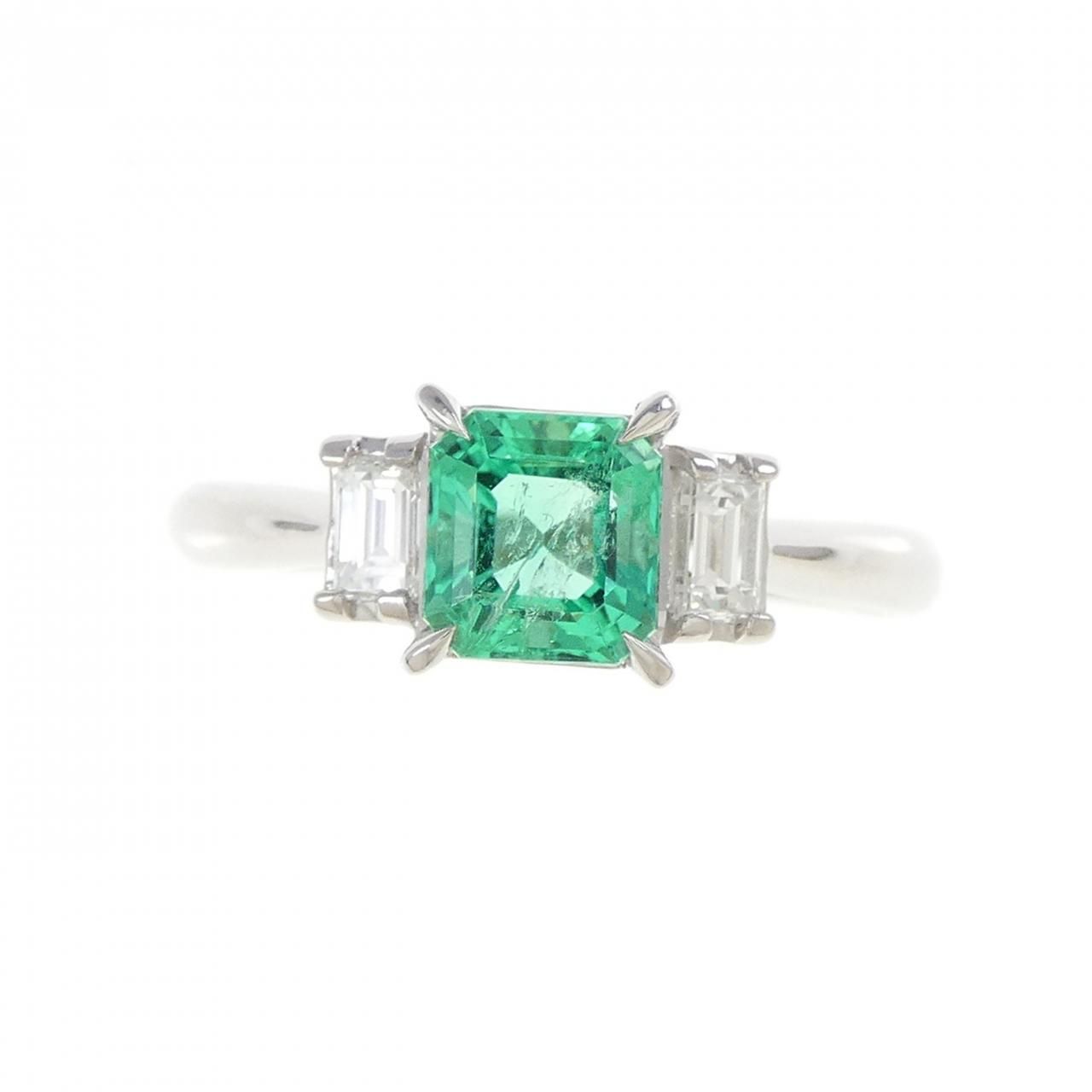 天然エメラルド0.25カラット指輪pt900 ダイヤ0.21カラット 楽天市場】プラチナエメラルドダイヤモンドリング 3x5mm角石0.25