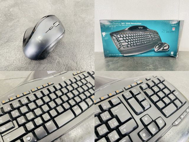 てつ4 ワイヤレスデスクトップキーボード マウスセット 【中古】動作保証