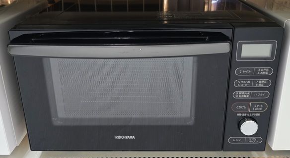 品 アイリスオーヤマ IRIS OHYAMA オーブンレンジ 18L 50 60Hz共用 縦開き 庫内フラット MO-F1805-B ○YR-19443○