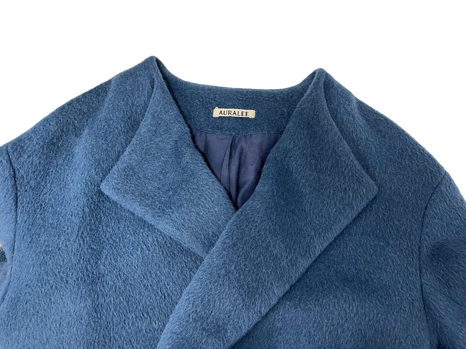 AURALEE (オーラリー) ALPACA NO COLLAR COAT ベビーアルパカ ノー