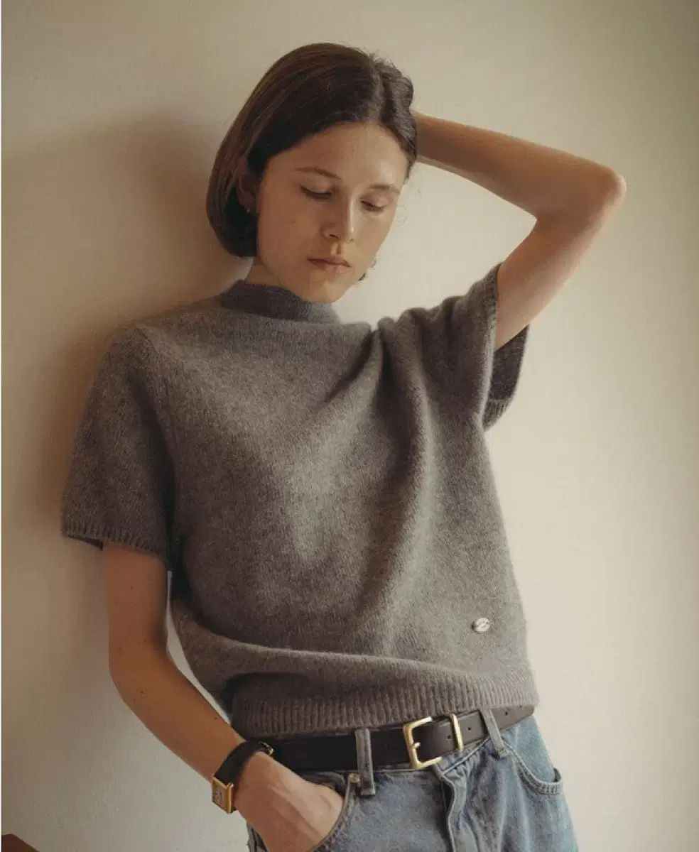 ノウバーガー raccoon soft hogh neck knit