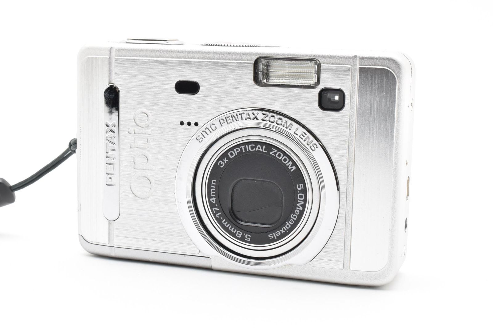 動作品 ペンタックス PENTAX Optio S50 シルバー 軽量ボディ