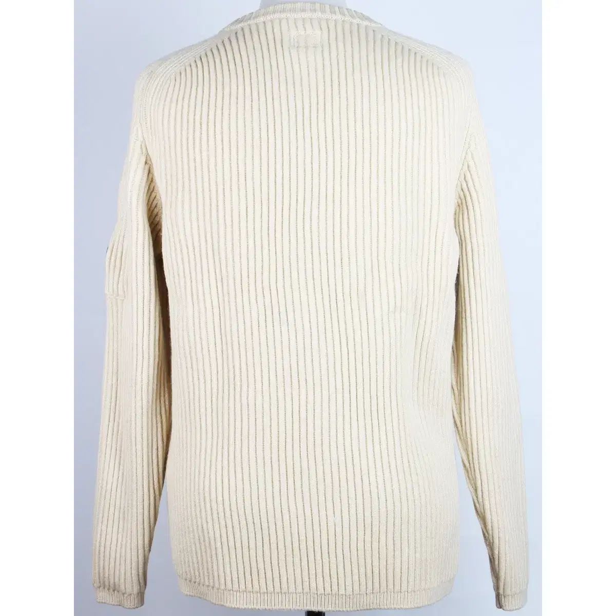 C.P. COMPANY シーピーカンパニー レンズ ワッペン ウール ニット アイボリー 54 105-110