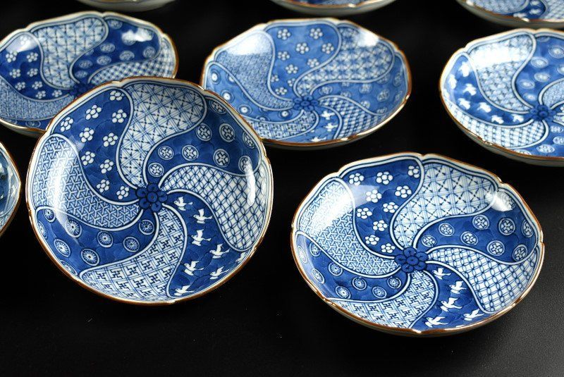 中国古美術 新渡 染付龍図小皿 二十枚 蔵A4979中国