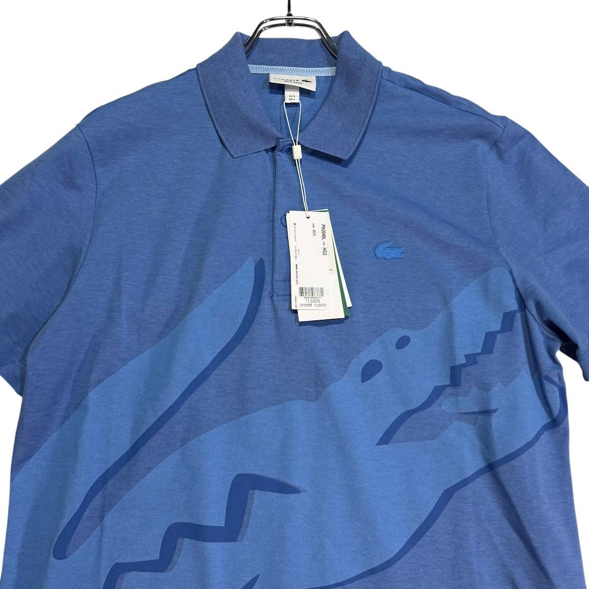 C288 【新品 未使用 タグ付】LACOSTE ラコステ シャツ 半袖 ブルー 