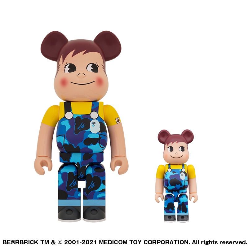 BE＠RBRICK BAPE® × ペコちゃん & ポコちゃん100 & 400 - メルカリ