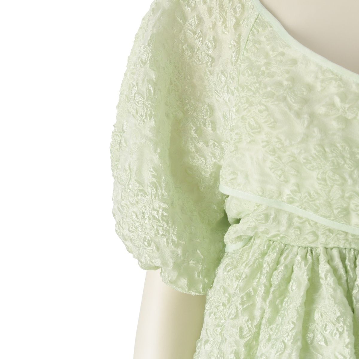 セシリーバンセン 24年 AMMI DRESS 総柄 リボン ワンピース ドレス 