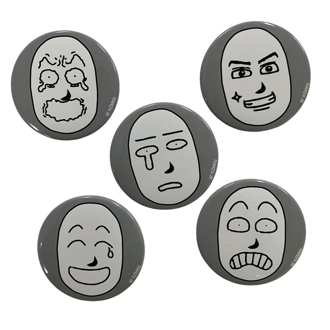 公式グッズ】ポピーザぱフォーマー 缶バッジセット（ケダモノお面5種