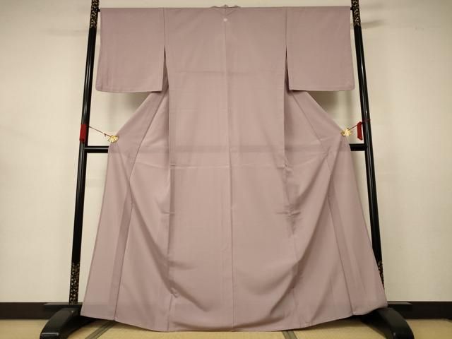 平和屋着物＊人間国宝 羽田登喜男 夏物 色無地 絽 洗柿色 正絹 AABB2482jd