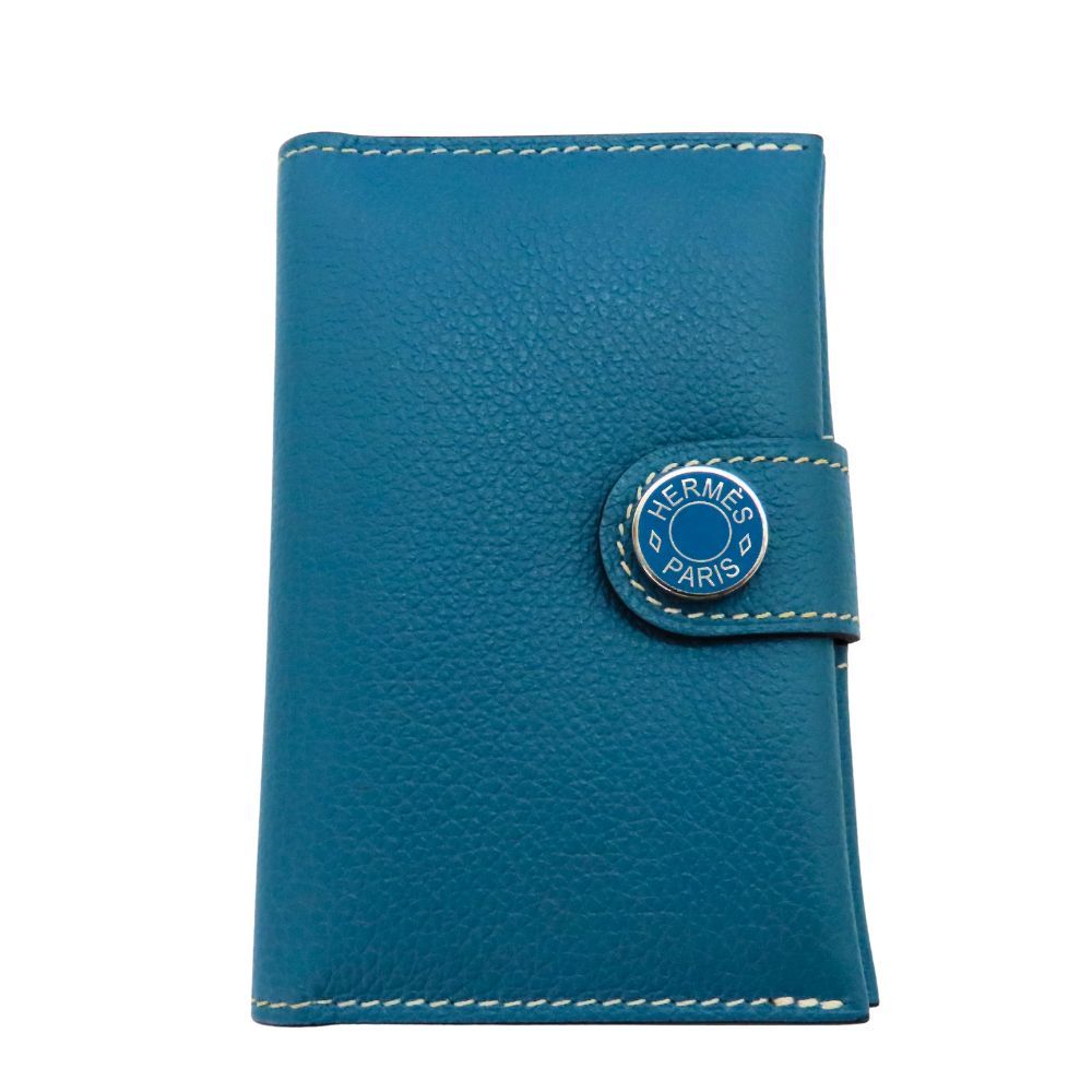 Hermes カードケース　ブルージーン 中古】 Hermes エルメス R.M.S カードケース ニューブルージーン
