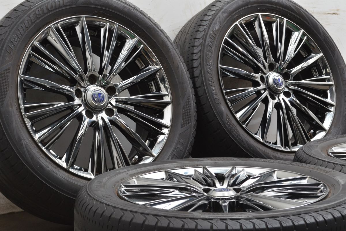 良好品 RAYS VERSUS STRATEGIA VOUGE 18in 7J 48 PCD114.3 RB ブリヂストン 225 55R18 エクストレイル ノア ヴォクシー オデッセイ