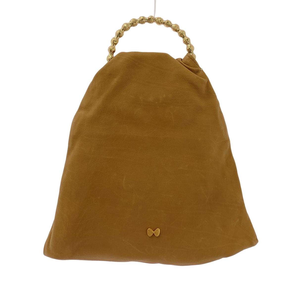 mina perhonen | ミナペルホネン | tambourine | タンバリン 牛革 カウレザー ハンドル バッグ | brown | レディース