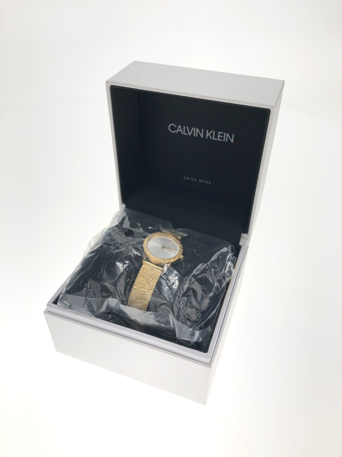 カルバンクライン CALVIN KLEIN 腕時計 2針 Minimal Extension ミニマル エクステンション イエローゴールド×シルバー K3M23V26 レディース