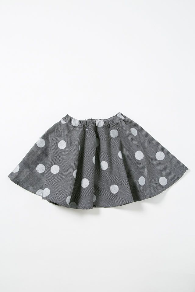 pilkku/ドットプリントスカート　新品子供服100 キッズ 女の子