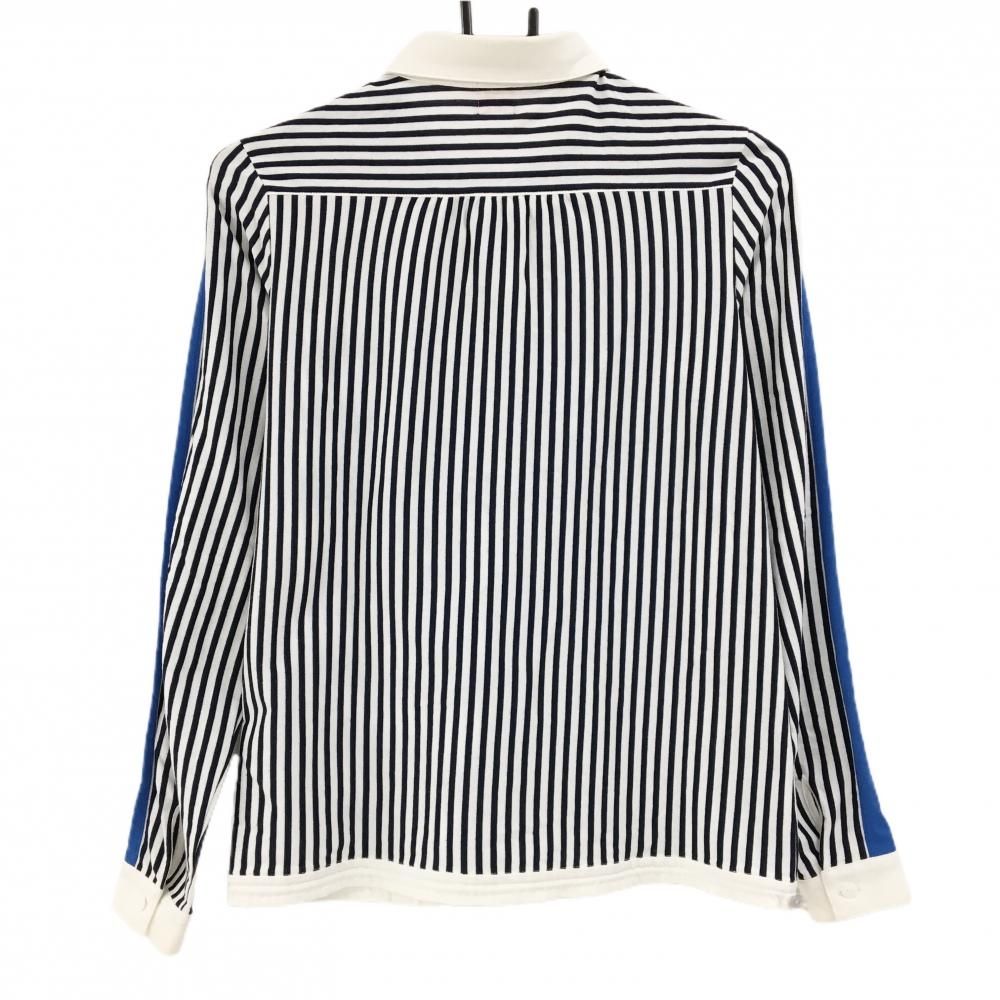 アルチビオ長袖シャツ　サイズ36 アルチビオ 長袖シャツ 白×ネイビー ストライプ レディース 36(S