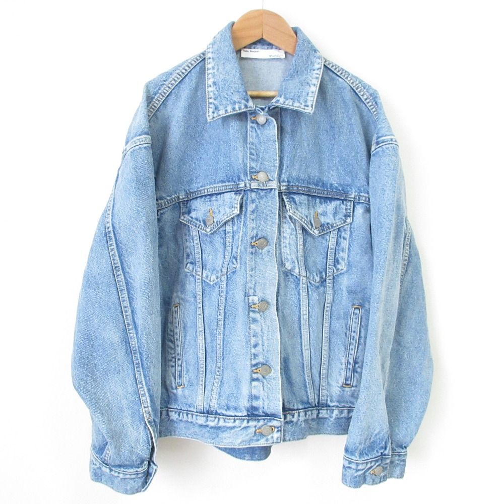 21AW L’Appartement アパルトモン ハローボンジュール Boys denim Jacket デニムジャケット ライトブルー レディース 古着