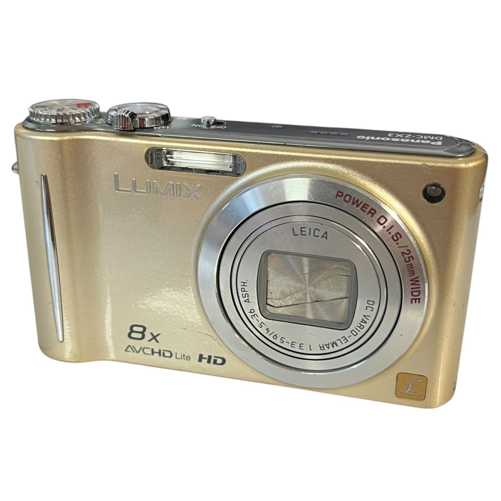LUMIX コンパクトデジタルカメラ ゴールド 管33375】動作未確認☆Panasonic パナソニック LUMIX DMC-ZX3
