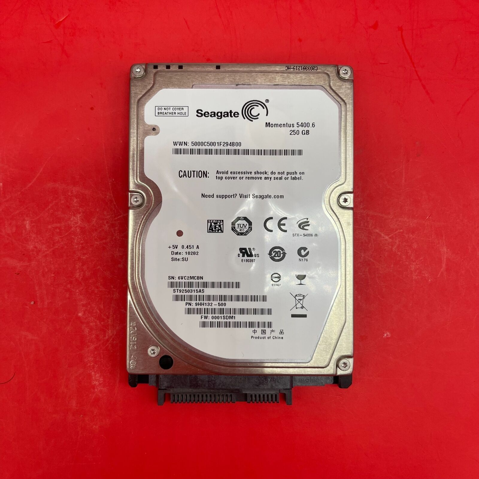Seagate 250GB SATA ST9250315AS 9HH132-500 0001SDM1 SU ハードドライブ