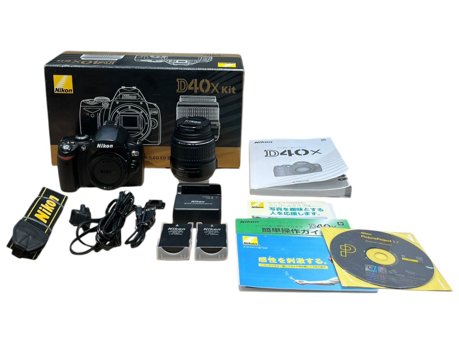 Nikon D40X 一眼レフ AF-S DX 18-55mm 動作確認済 Nikon D40X 一眼レフ AF-S DX 18-55mm 動作確認済 - メルカリ