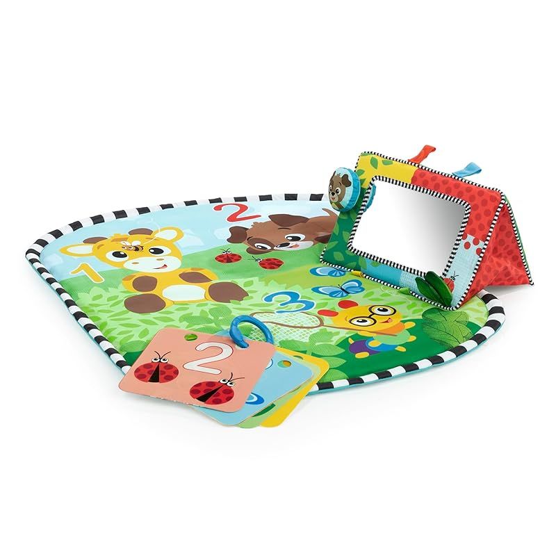 ベビーアインシュタイン Baby Einstein ディスカバリーガーデン タミータイムマットu0026ミラー 0ヶ月 ベビーマット お昼寝マット 歯固め ミラー付き 1
