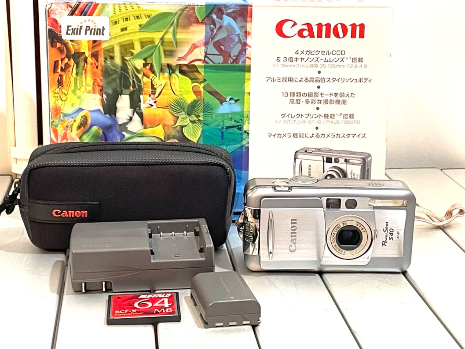 通電 動作確認済 Canon PowerShot S40 キャノンパワーショットデジタル