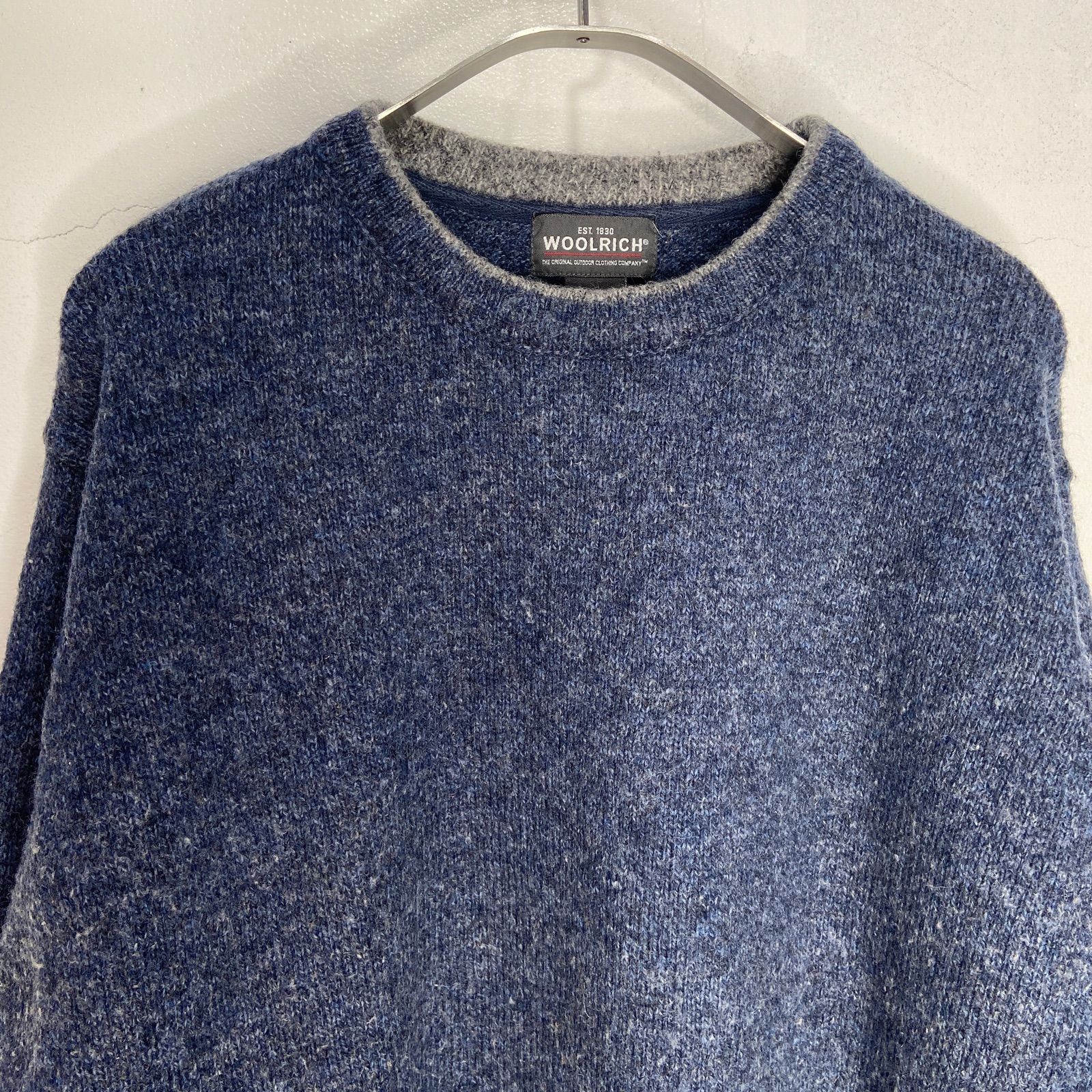 ☆WOOLRICH☆ウールリッチ☆ミックス混ニット☆クルーネックセーター 