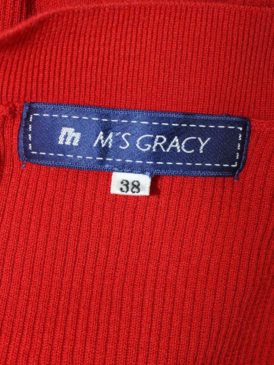 M'S GRACY 赤 ニット アンサンブル 38 M´S GRACY 赤 ニット アンサンブル 38