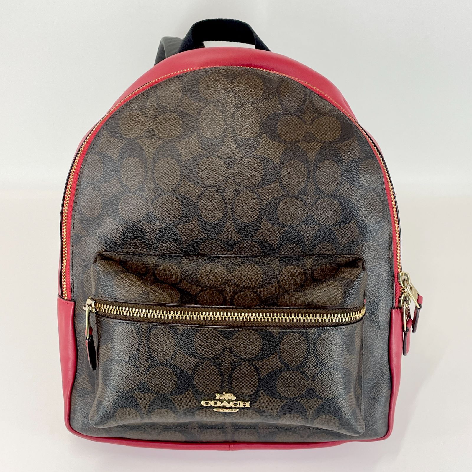 COACH コーチ チャーリー シグネチャー ミディアム リュック24-3827 