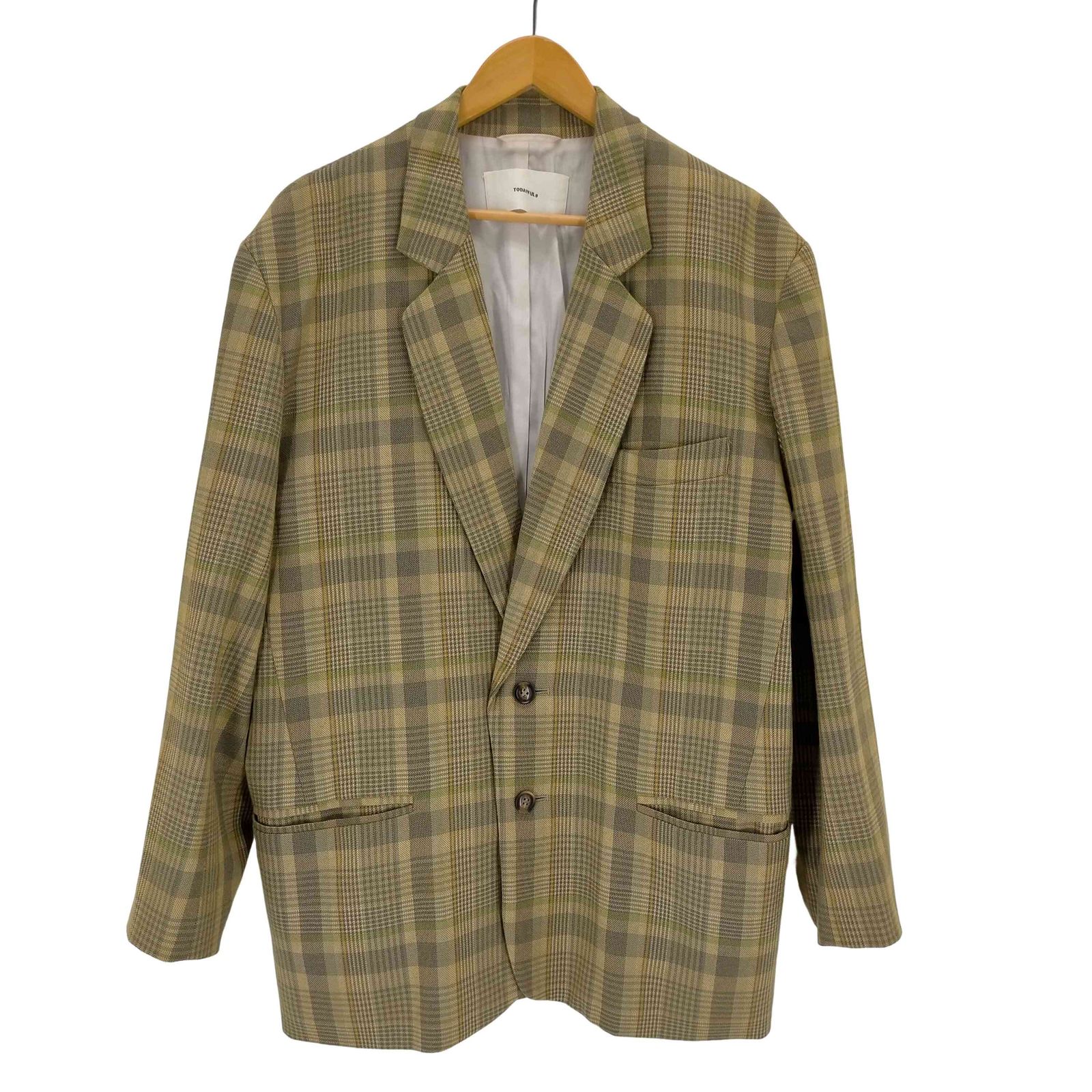 トゥデイフル TODAYFUL Check Over Jacket レディース JPN：38