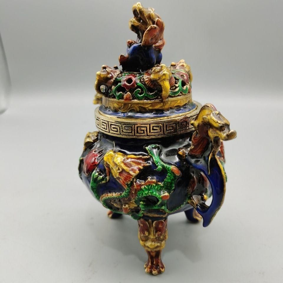 銅細工 香薰炉 香炉 装飾品 工芸品 美術品 置物