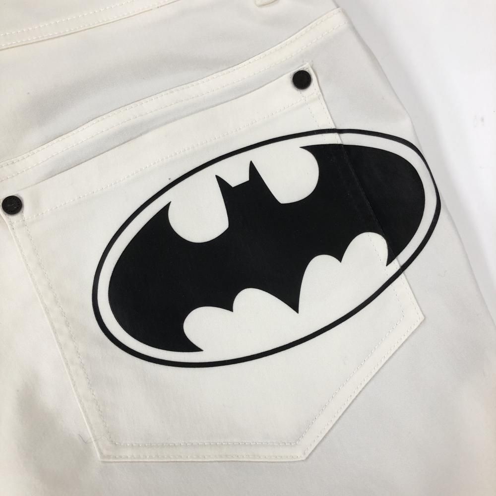 ☆特価☆マスターバニー×バットマン パンツ 白×黒 ポケットプリント