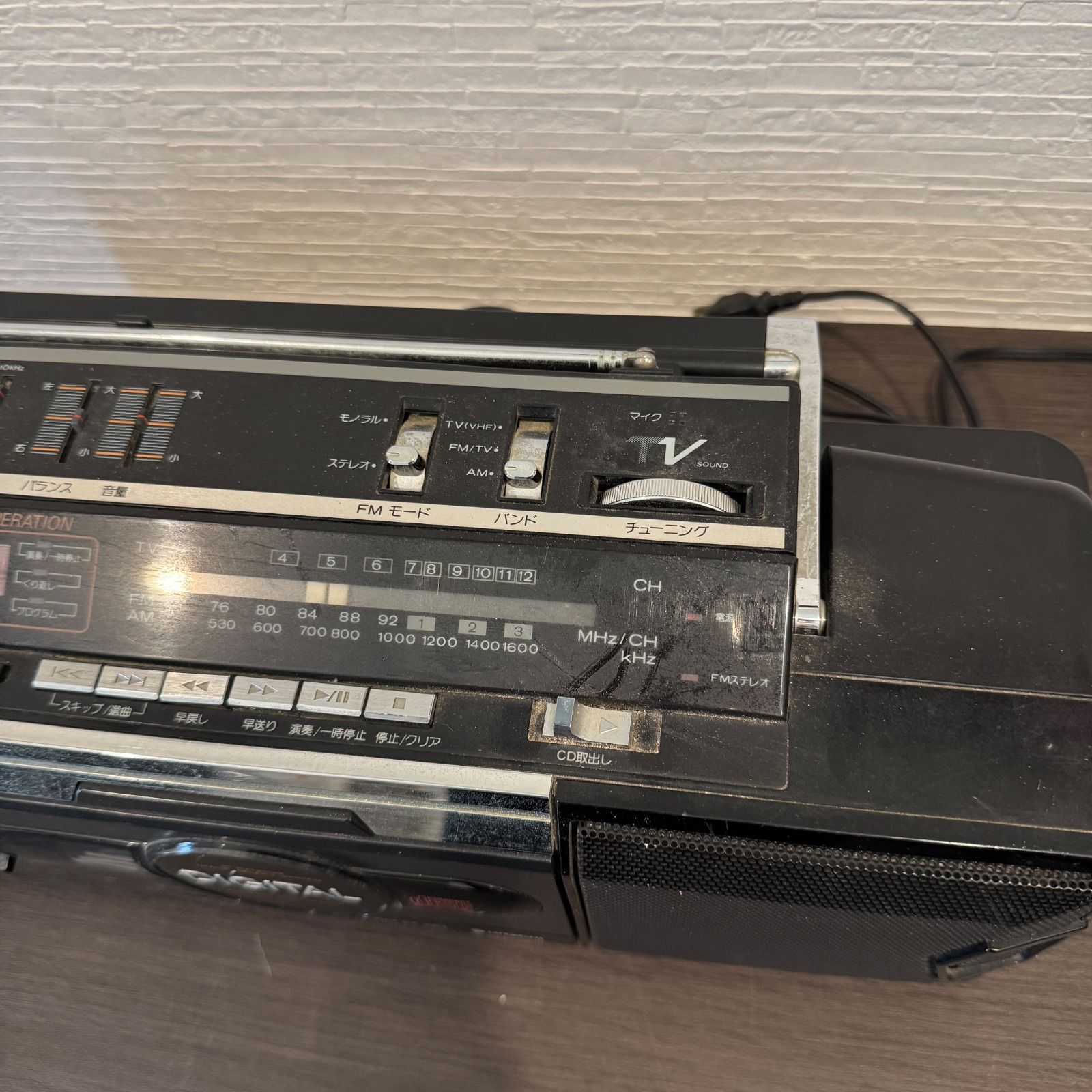 HITACHI/日立CDラジカセレコーダー CDロードジムCX-CD2・ラジオ