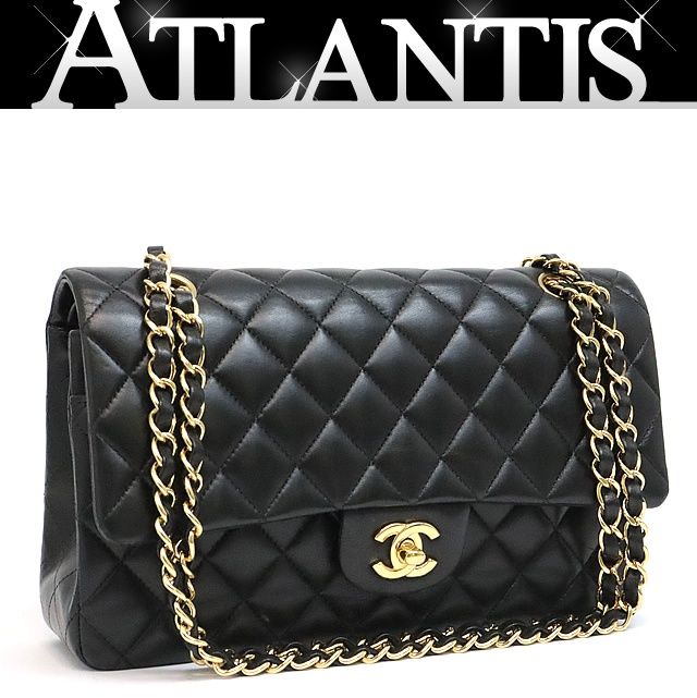 美品★　シャネル　Wフェイス　マトラッセ　ラムスキン　ショルダーバッグ　4番台 CHANEL ラムスキン ダブルフェース マトラッセ ショルダーバッグ