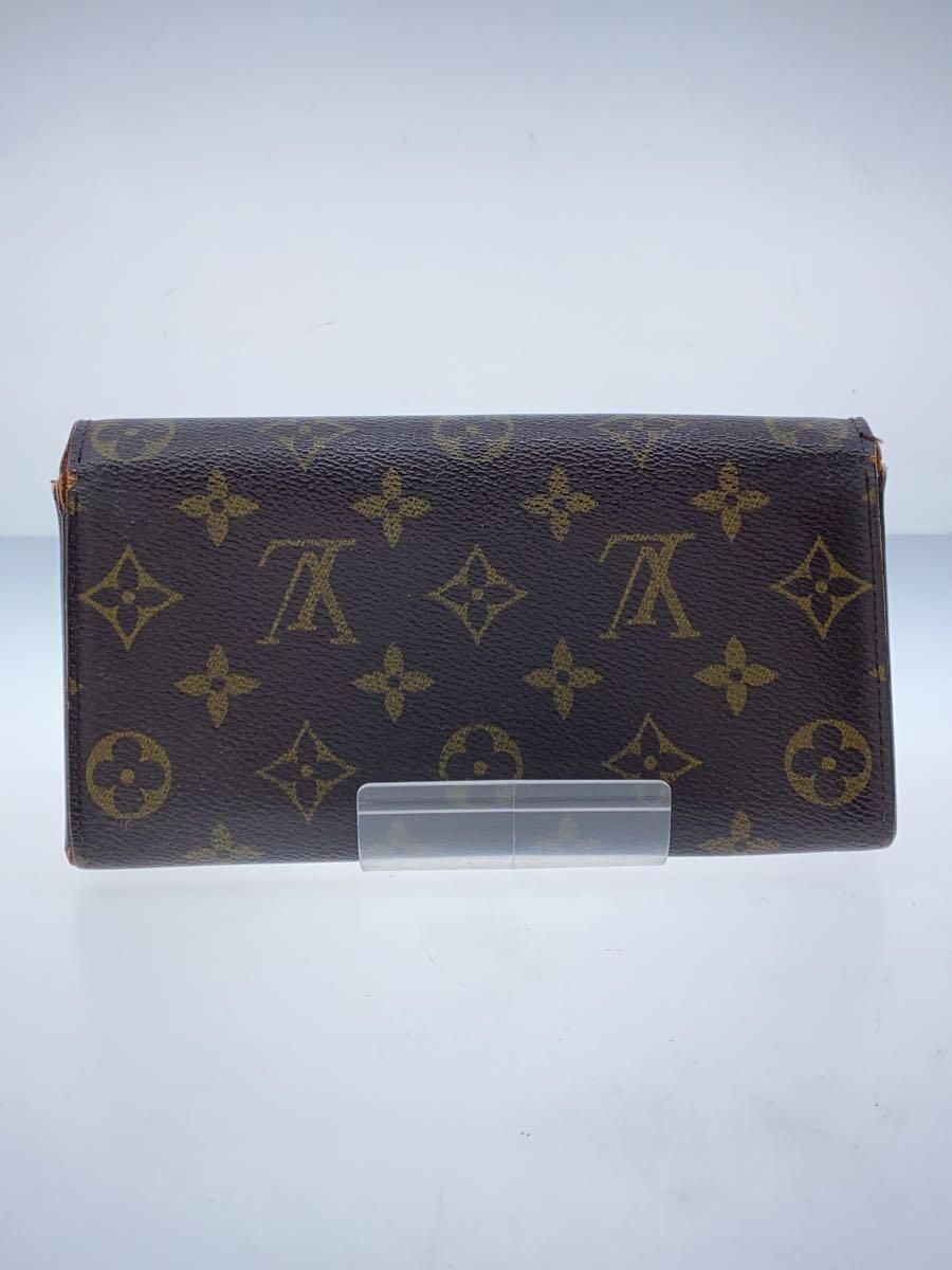 LOUIS VUITTON 3)ポシェット・ポルト・モネ・クレディ_モノグラム・キャンバス_BRW PVC ブラウン レディース - メルカリ