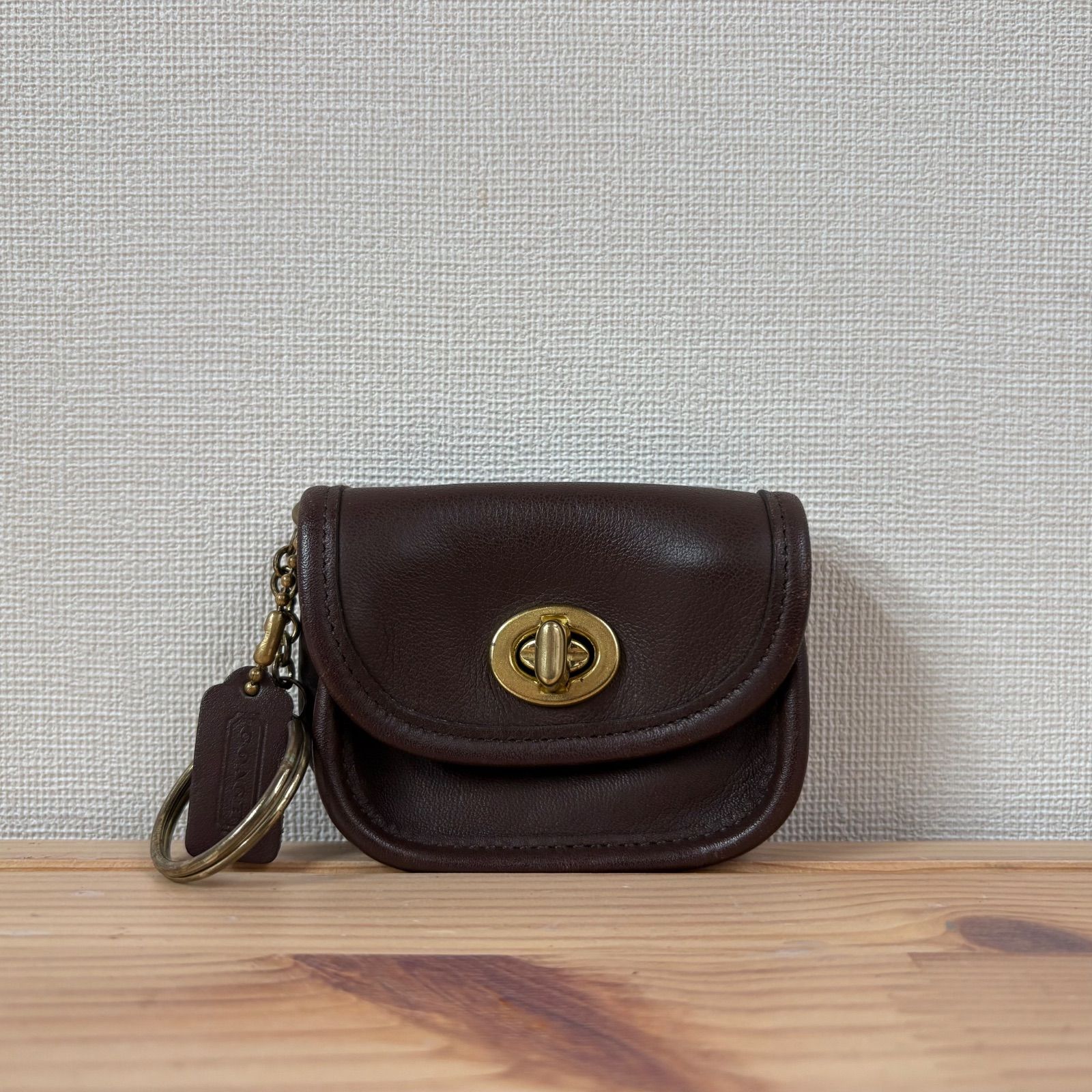 Vintage Coach City Key Fob Brown コーチ キーホルダー