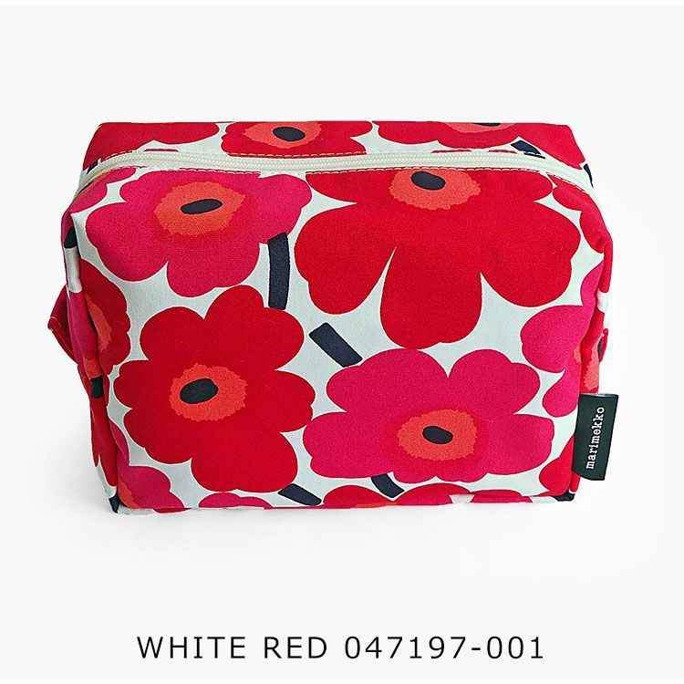 新品未使用 マリメッコ ポーチ 大きめ スメポーチ ウニッコ 北欧