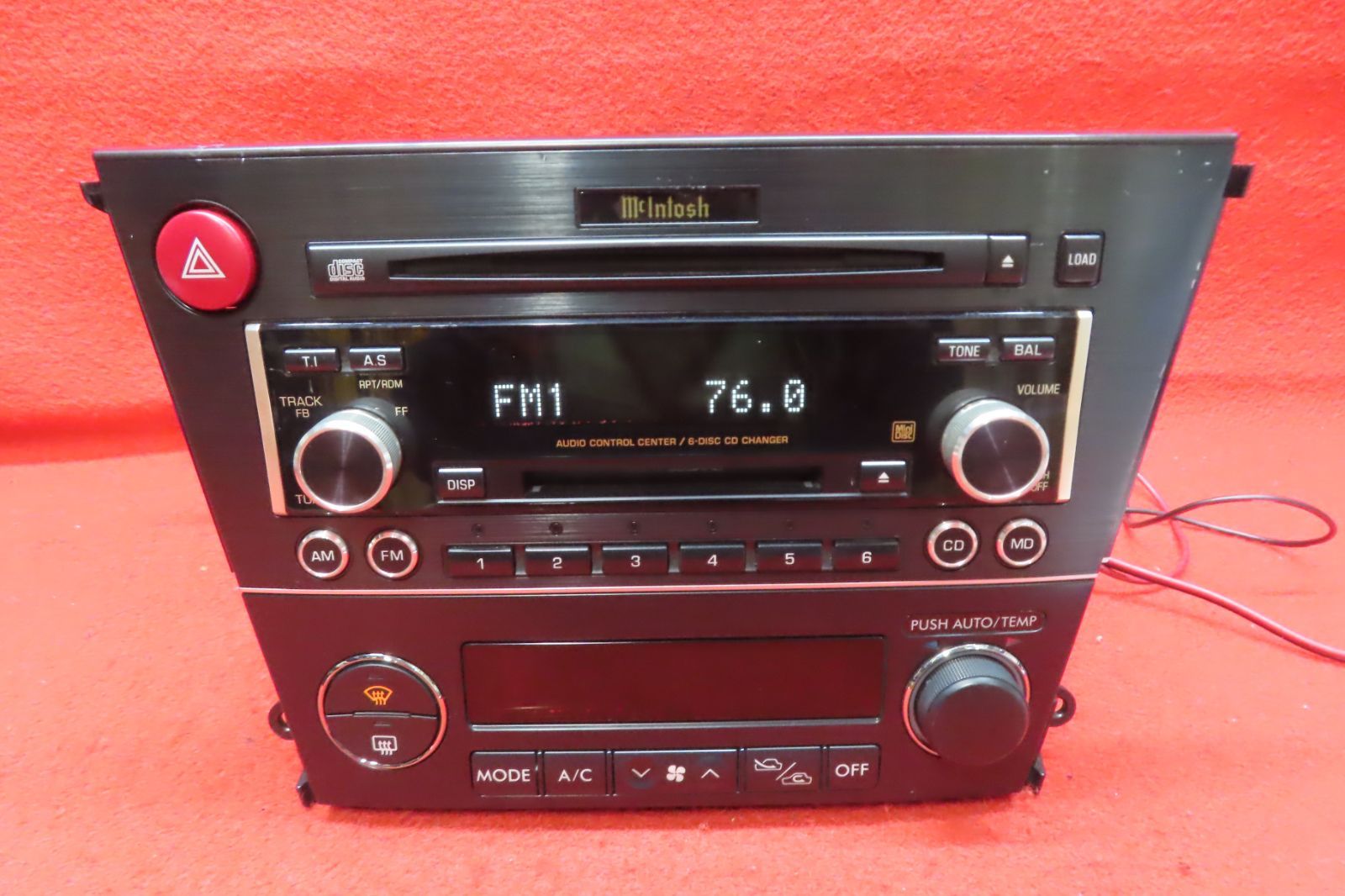 ＊CS2105＊ 付 スバル純正 レガシィ 前期 BL5 BP5 BP9 BPE マッキントッシュ PF-40621 EF-12081 CD MDデッキ オーディオ プレーヤー