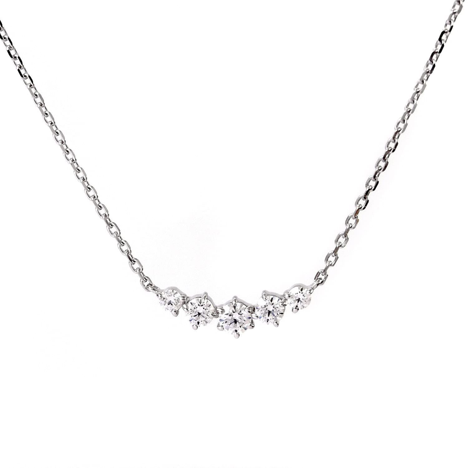 シルバー カナル 4℃ ヨンドシー ネックレス アクセサリー キュービックジルコニア ジュエリー シルバー ピンク ゴールド 4C シンプル シルバー
