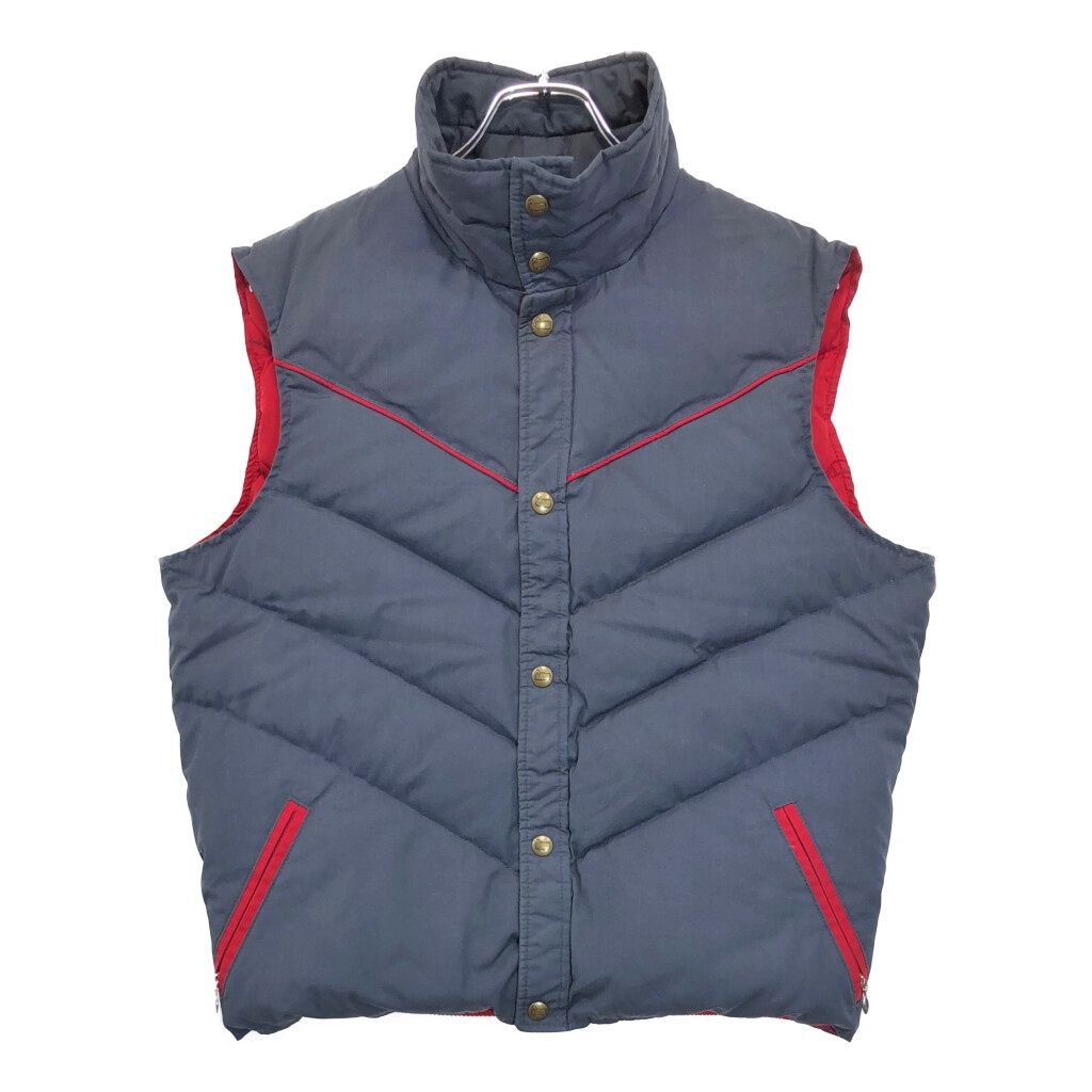 70s Woolrichウールリッチ ダウンベスト 紺 - Sixpacjoe Web Shop