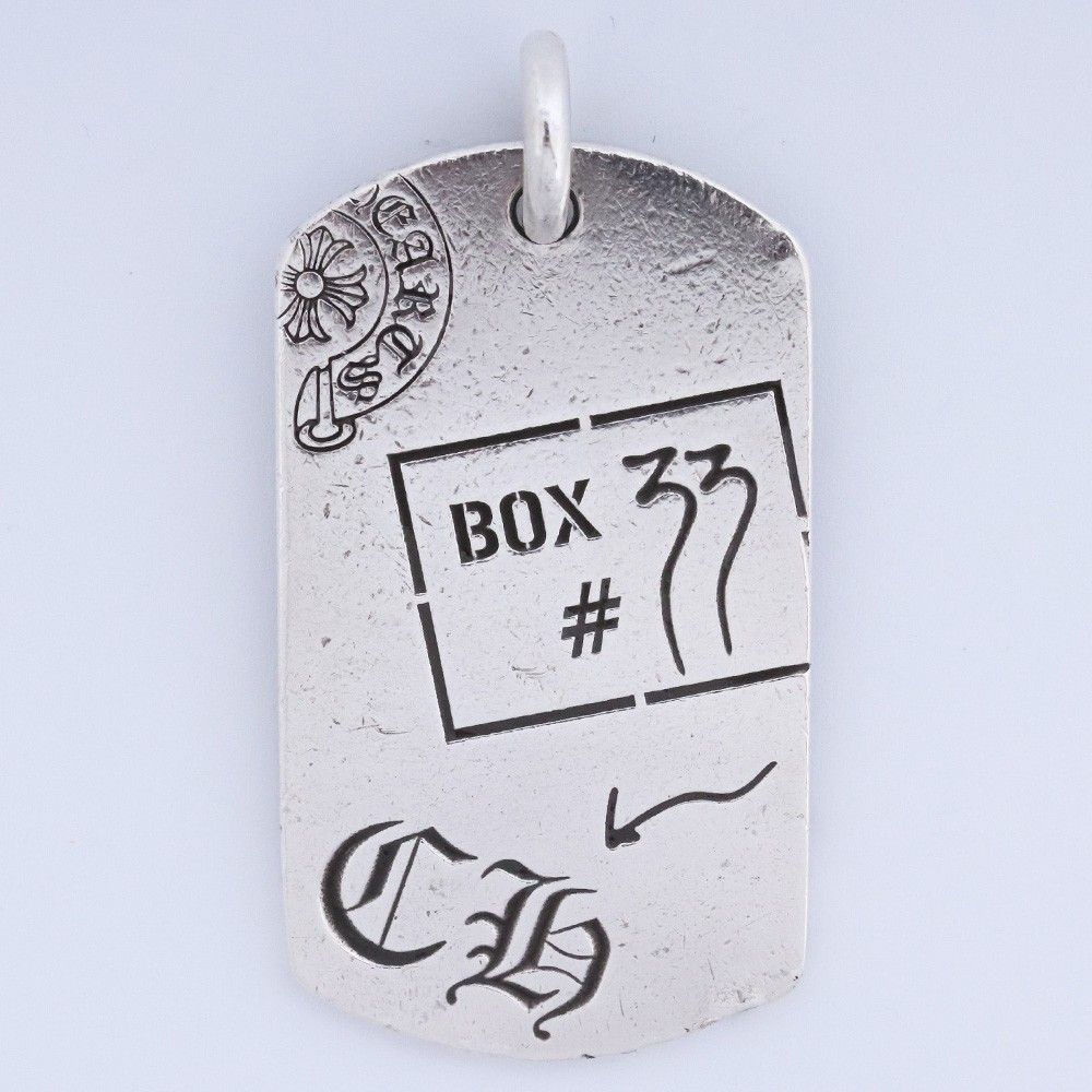 CHROME HEARTS 青山20周年記念 ドッグタグ シルバー