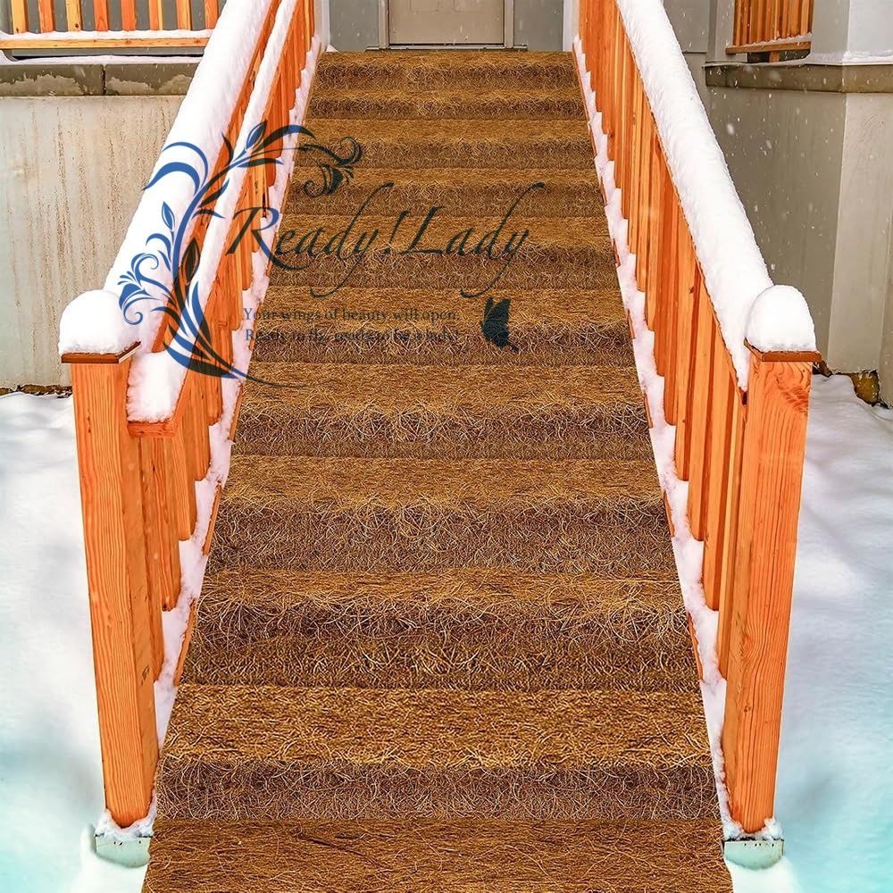  雪上マット 滑り止め 1 Mx 2 M 雪上滑り止めマット 厚さ0.6～0.8 cm 雪上でも安心 通路 私道 歩道 駐車場 雪対策 歩道用 豪雪地帯用 3 PCS DIY床暖房 門扉 玄関 住宅設備