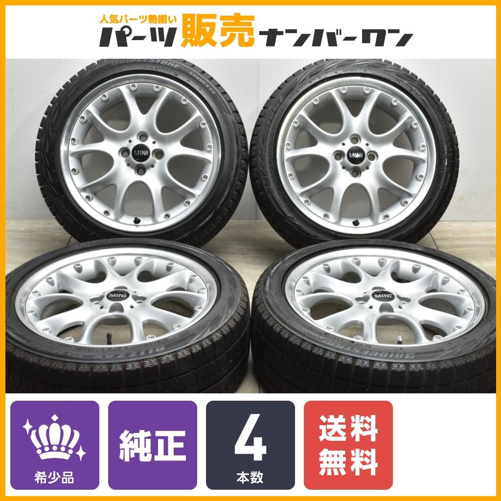 希少品】MINI R53 ミニクーパー 純正 17in 7J +48 PCD100 ブリヂストン REVO GZ 215/45R17 コンポジット  ウェブスポーク R98 送料無料 - メルカリ