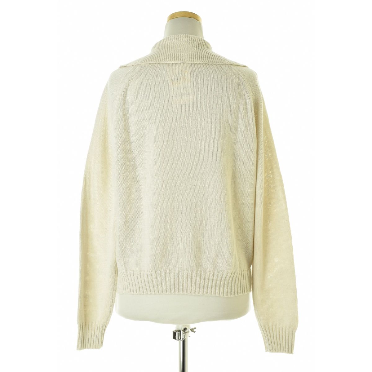 MARGARET HOWELL - 【MARGARETHOWELL】578-1163007 LINEN COTTON セーラーカラー長袖ニットセーター ブランド古着】MARGARET HOWELL / マーガレットハウエル 578