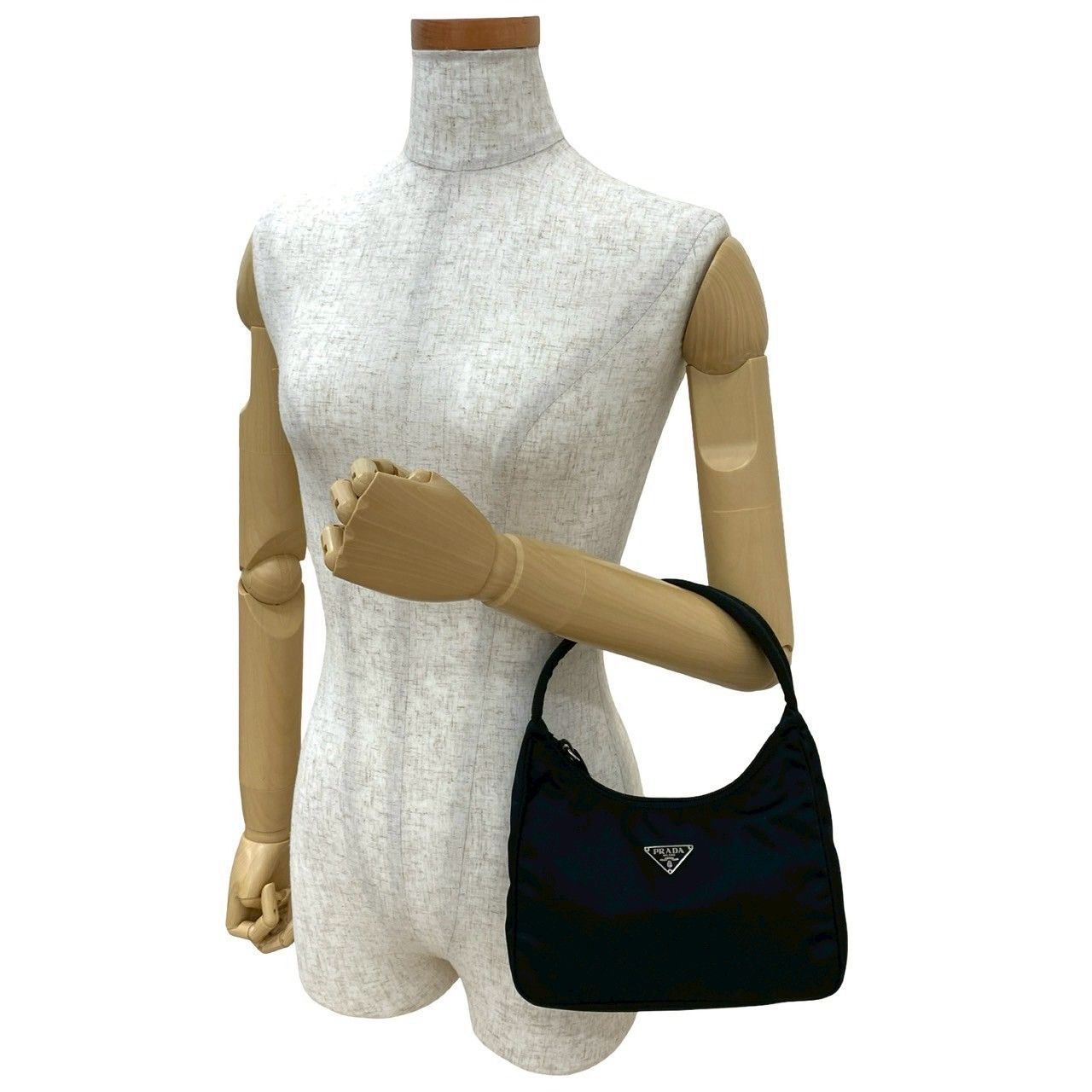 極 美品 PRADA プラダ 三角ロゴ プレート 金具 テスート