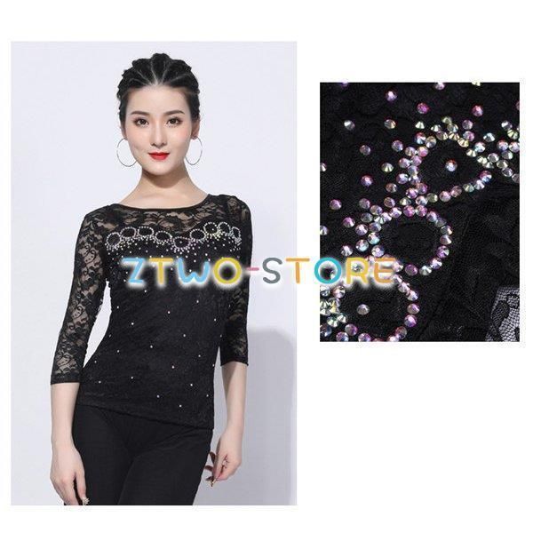 社交ダンス トップス（単品） 女性 社交ダンス衣装 レッスンウェア