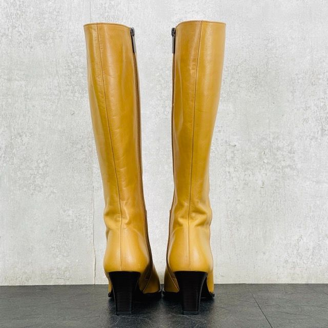 REGAL リーガル　 レザー ロングブーツ ポインテッドトゥ　キャメル　日本製 REGAL リーガル レザー ロングブーツ ポインテッドトゥ キャメル