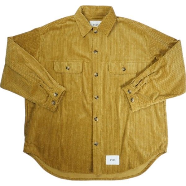 Size M WTAPS ダブルタップス 21AW WCPO LS 長袖シャツ 茶 -良い 20819547